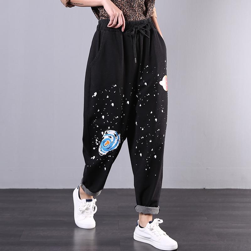 Buykud Comfortable Loose Printed Casual Harem Pants
