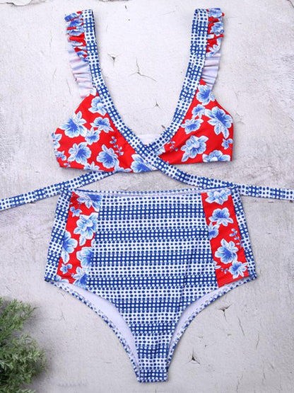 Printed Fresh Bikinis Swimwear