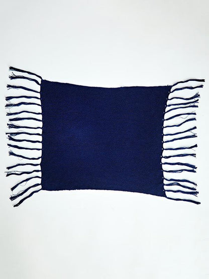 Full Cotton Solid Tasseled Napkin Mat