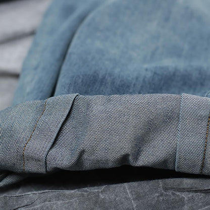 Buykud Casual Travel Loose Solid Color Harem Jeans