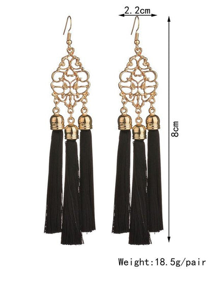 Fashion National Tasseled Earrings