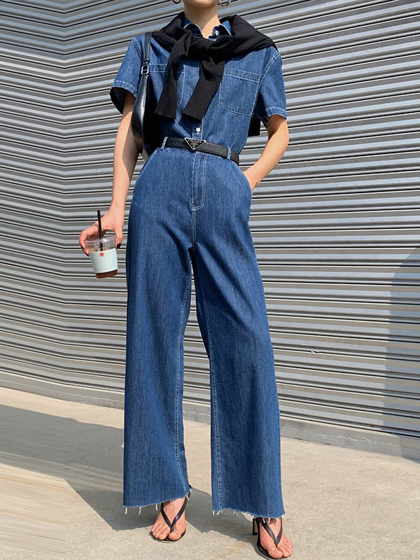 Original Blue Empire Wide-Leg Jean Pants