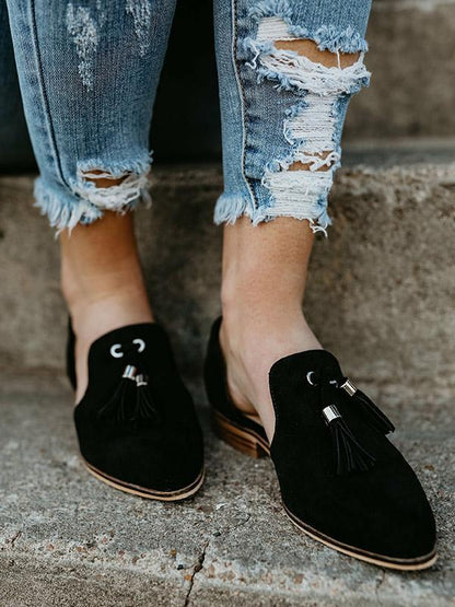 Simple Causal Low-heel  Shoes