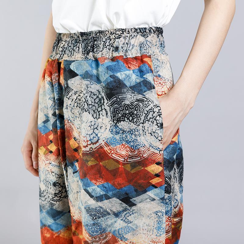 Casual Pattern Printed Women Cross Pants