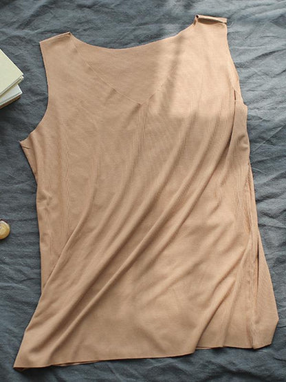 Comfortable Pure Color Elastic Force T-shirt