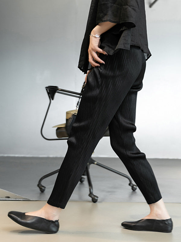 Casual Solid Color Leggings&Capri-Pants