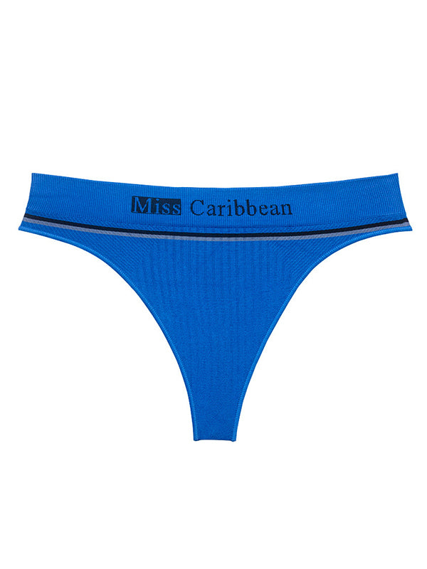 Letter Print Sweat-Absorbent Sports Underwear