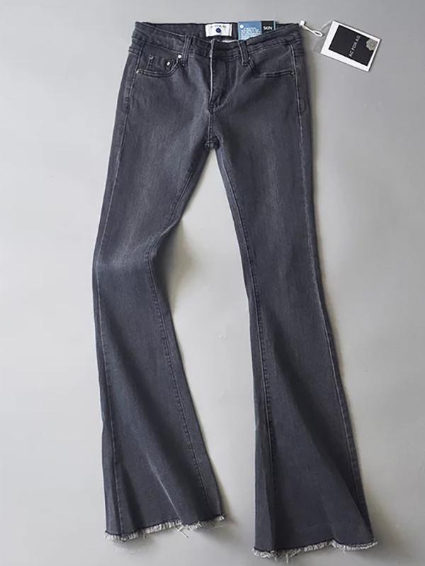 Fashion Elastic Bell-bottoms Jean Pants Bottoms