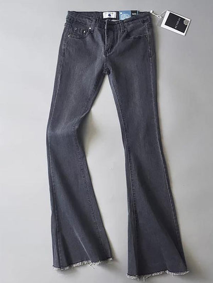 Fashion Elastic Bell-bottoms Jean Pants Bottoms