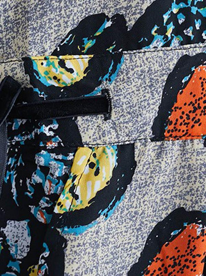 New Loose Printed Chiffon Jumpsuits Bottom