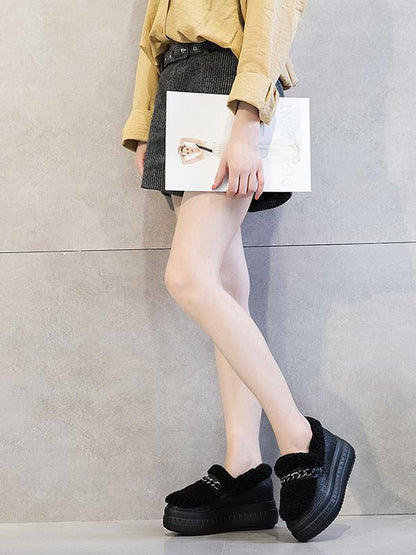 High Leather Warm Shoes  Sport Style