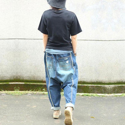 Causal Women Cotton Floral Harem Pants