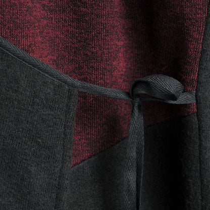 V Neck Long Sleeve Women Winter Lacing Coat
