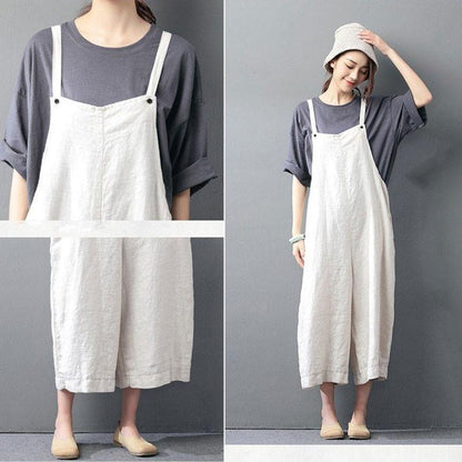 Casual loose jumpsuit linen overall