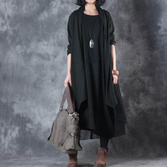 Spring Women Sleeveless Dress Long Sleeve Cardigan Coat