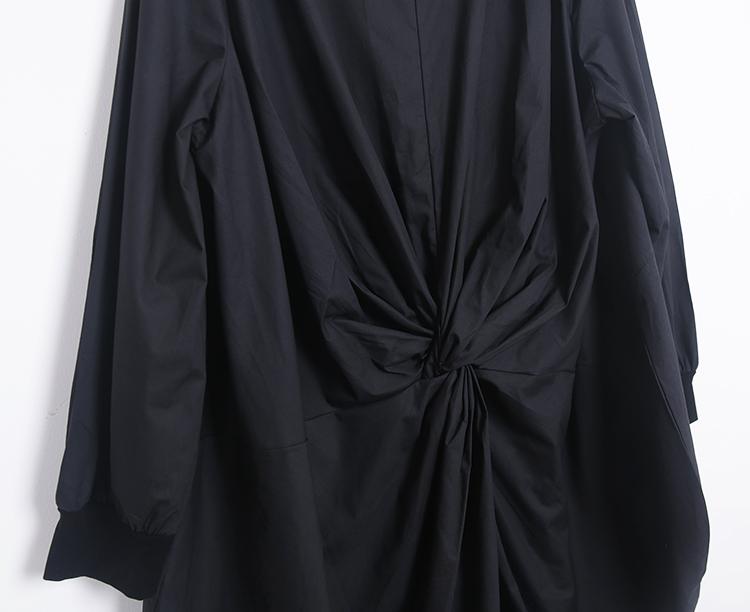 Women Autum Spring Round Nech Long Sleeve Coat