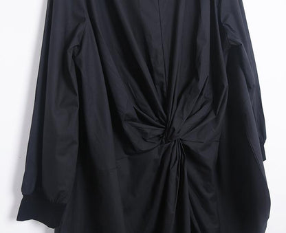 Women Autum Spring Round Nech Long Sleeve Coat