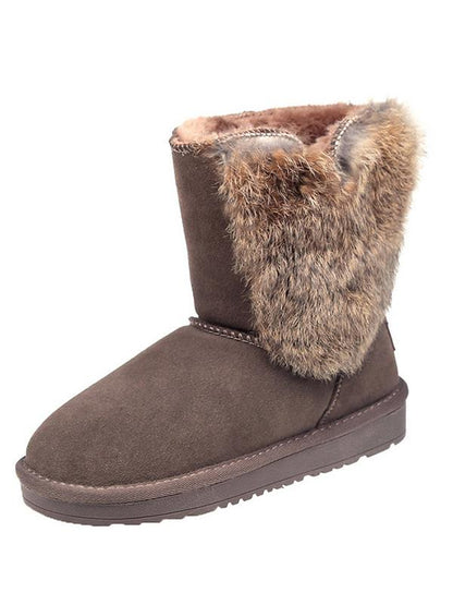 Flat Bottom Fur Snow Boots Uggs