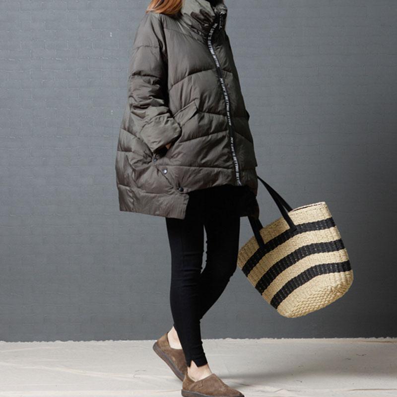 Irregular Casual Women Loose Winter Coat Long Sleeves
