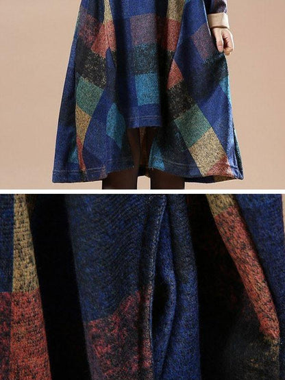 Women cotton loose autumn dress