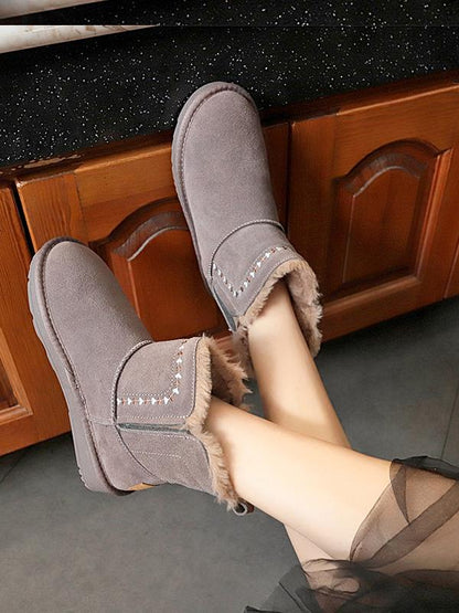 Lady Scrub Embroidered Snow Boots Uggs