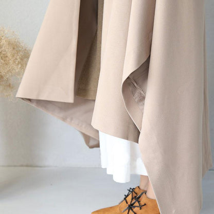 Black Stitching Loose Casual Coat