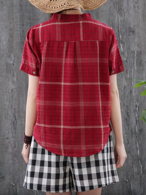 NATIONAL STYLE PLAID SHIRT