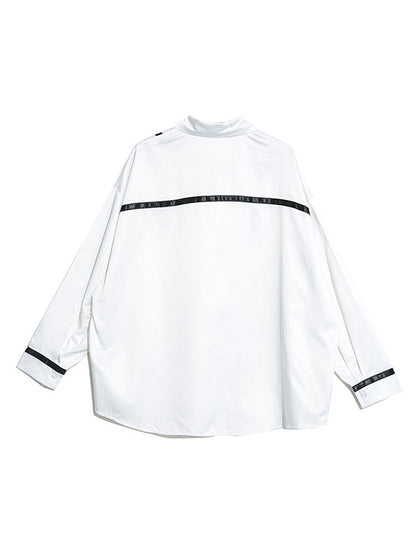 CASUAL STRIPED COVER-UP SHIRT