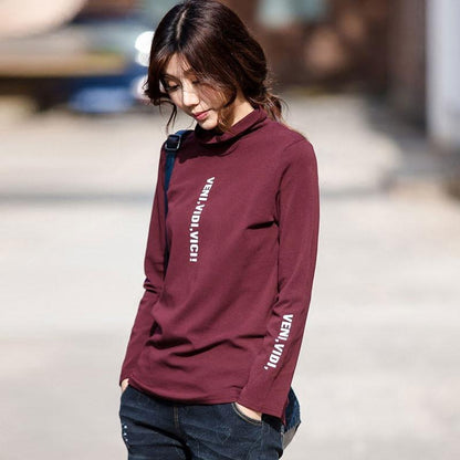 Fashion High Collar Women Shirt