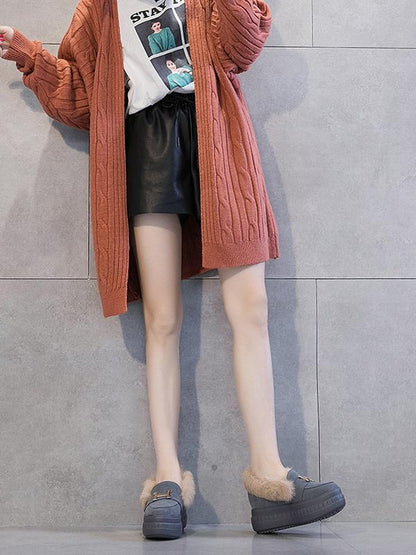 Trendy Fashion Fluffy High Women Shoes