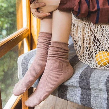 Cotton Knitted Casual Keep Warm Women Socks