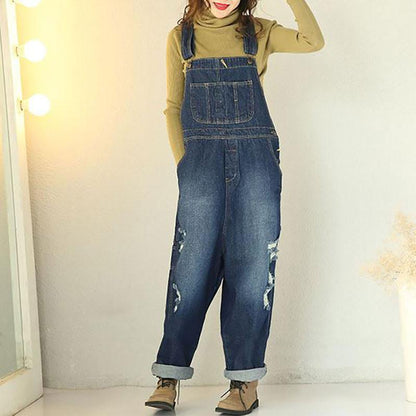 Autumn Casual Loose Cotton Jumpsuits pants