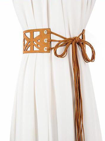Chic Hollowed Plait Belt Accessories