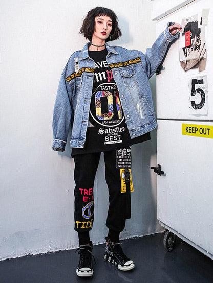 Loose Shredded Street Denim Jacket
