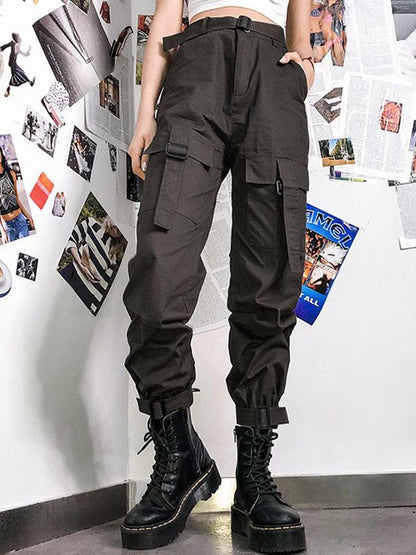 Fashion Ruffled Belted Cropped Pants