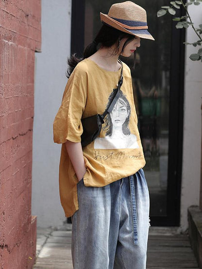 Original Printed Portrait T-Shirt