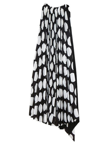 Chiffon Split-joint Polka-Dot Short Dress