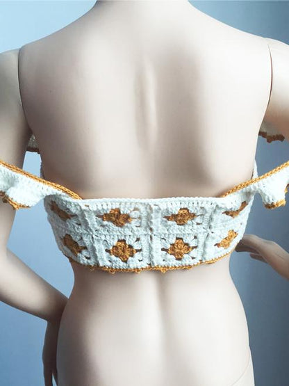 Crochet Bandage Sexy Vest Top