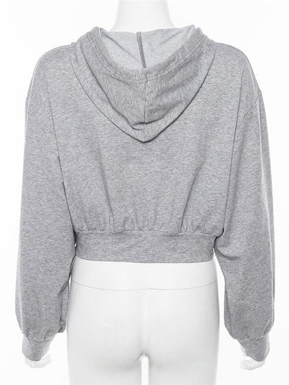 Hooded Cropped Sweatshirts
