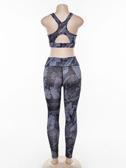 Printed Tanks And Leggings Yogo Suits