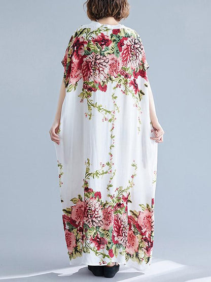 Casual Floral Printed Long Dress