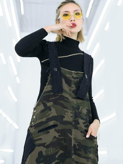 Camouflage Loose Casual Dress