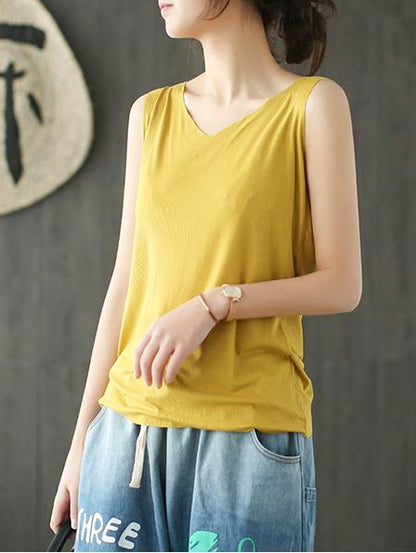 Comfortable Pure Color Elastic Force T-shirt