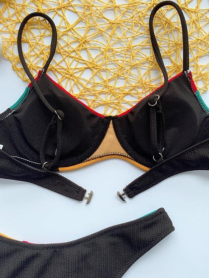 Split-Joint Bandage Swimsuit