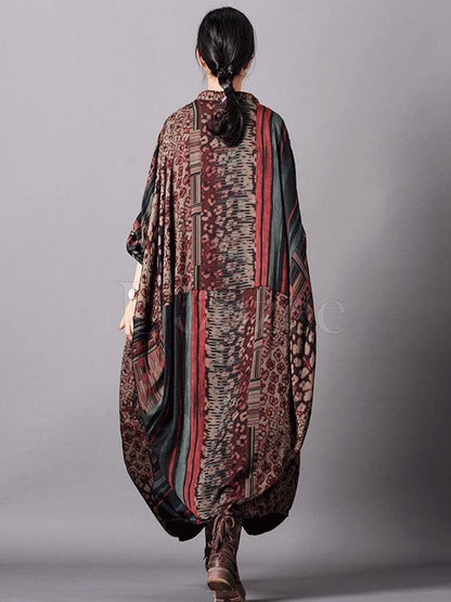 Super Loose Silk Vintage Long Dress