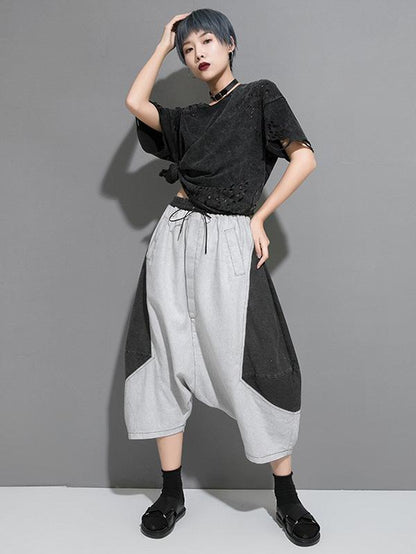 Fashion Split-joint Harem Pants