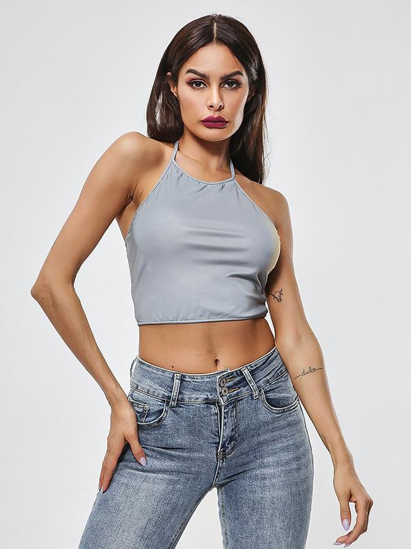 Fashion Sexy Condole Belt Sports Tank