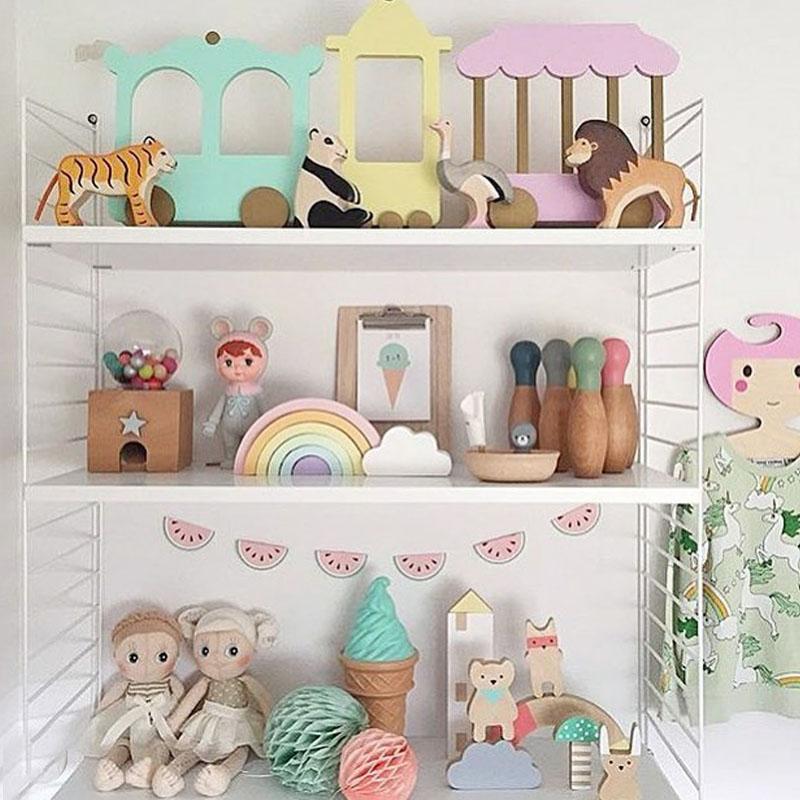 INS Macaron Rainbow Embossment Home Decoration