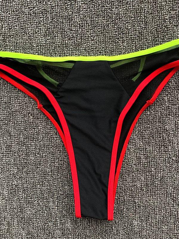Split-Joint Triangle Split Bikini Swimsuit