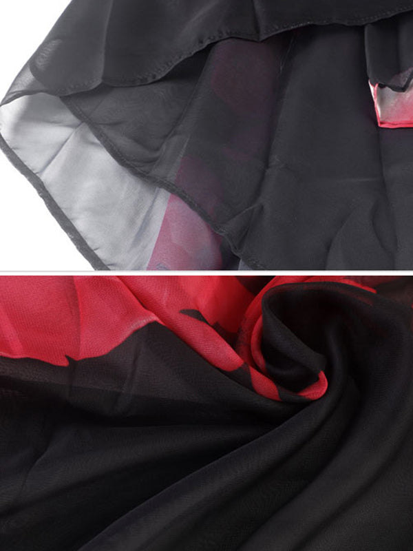 Original Loose Tencel Floral Printed Shirt Top